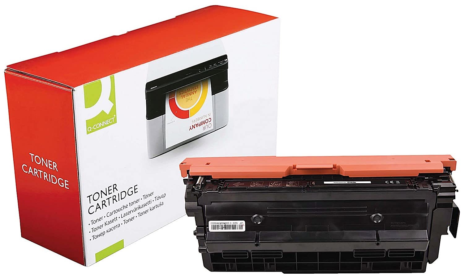 Q-Connect HP 655A Compatible Laserjet Toner Cartridge Yellow CF452A 655A
