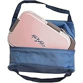 HOT BENTO Outdoor Office Travel Camping Picnic Cordless Battery Powered Self Heated Linen Lunch Box with Insulated Tote Bag