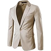 Cloudstyle Men's Suit Jacket One Button Slim Fit Sport Coat Business Daily Blazer