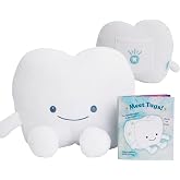 Tooth Fairy Pillow for Kids with Tooth Pocket, Tugs the Tooth Pillow, Comfort Plush for Loose Teeth, Big Feelings &amp; Bedtime, Glow in the Dark, Ages 3+