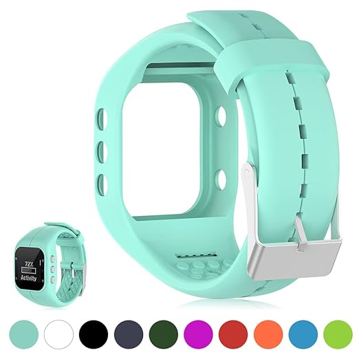 Für Polar Pulsuhr A300 Smart Watch Ersatz Uhrenarmband - iFeeker Weich Silikon Gummi Uhrenarmband Armband Tasche für Polar Pu