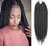 Una 12 Inch Senegalese Twist Crochet Braids(22Strand/Piece) Freetress Havana Mambo Twist Braiding Hair Extensions (3-piece, 1B)