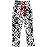 Buc-ee's Checkered Pattern Sherpa Pajama Pants, Black and White Size Large