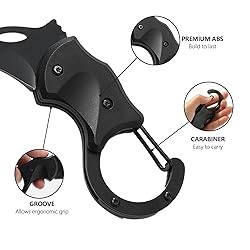 2 Pack Carabiner Small Folding Knife with Stainless