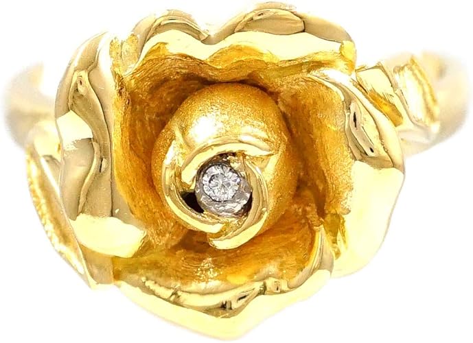 Amazon アレン ディオーネ 18k Yg リング 12号 ダイヤ 中古ジュエリー 中古 リング 通販