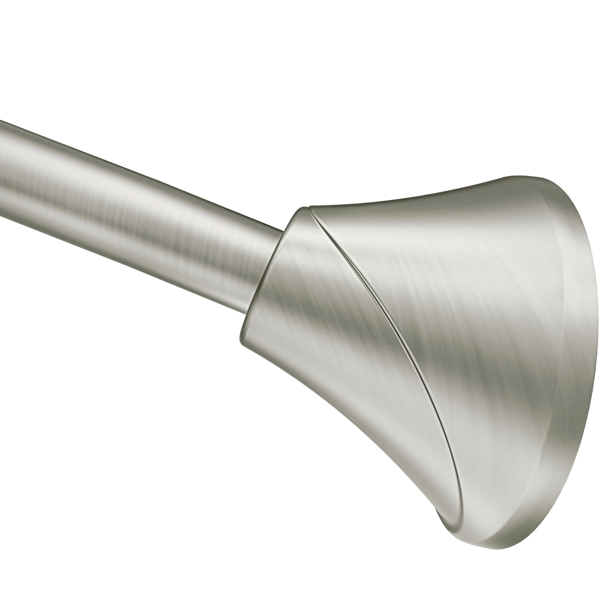 Photo 1 of **Missing parts
Moen Curved Adjustable Spring Tension No Drill Shower Curtain Rod for Bathroom, Brushed Nickel Finish, CSR2172BN