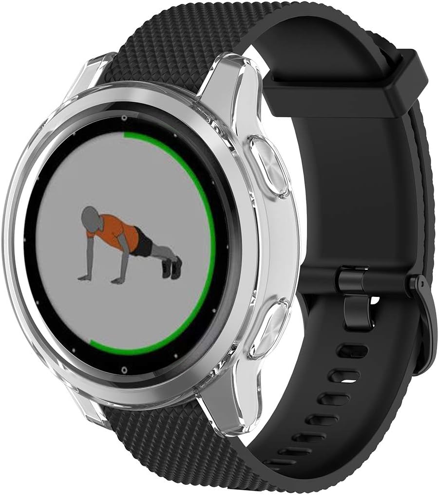 Tencloud Cases Compatible with Garmin Vivoactive 4S Protective Case Cover Protector Soft TPU Bumper Shell for Vivoactive 4S Smartwatch Only(Not for Vivoactive 4) (White) - Image 4