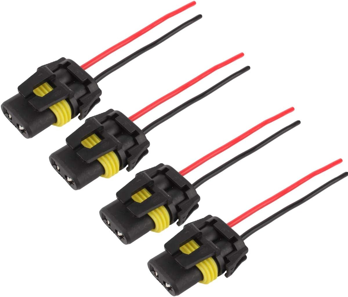 WINKA 9006 HB4 Bulb Sockets Female Adapter Wiring Harness Connector for Fog Light 4PCS