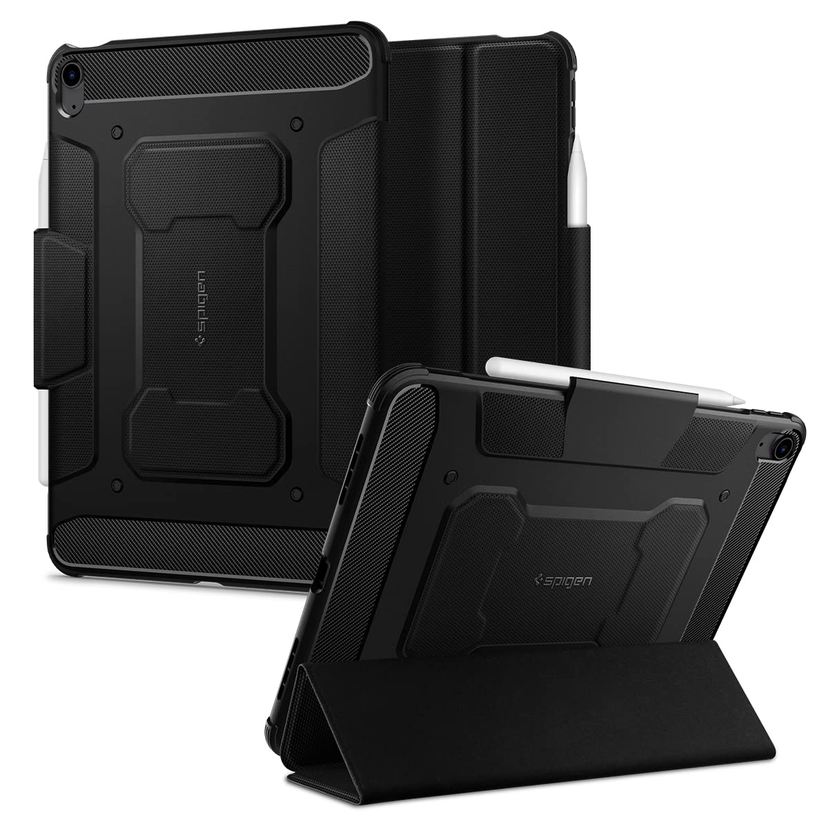 Spigen Rugged Armor Pro Case Compatible with iPad Air 11 inch 8th M4 (2026), 7th M3 (2025), 6th M2 (2024) / iPad Air 10.9 inch 5th (2022), 4th generation (2020) - Black