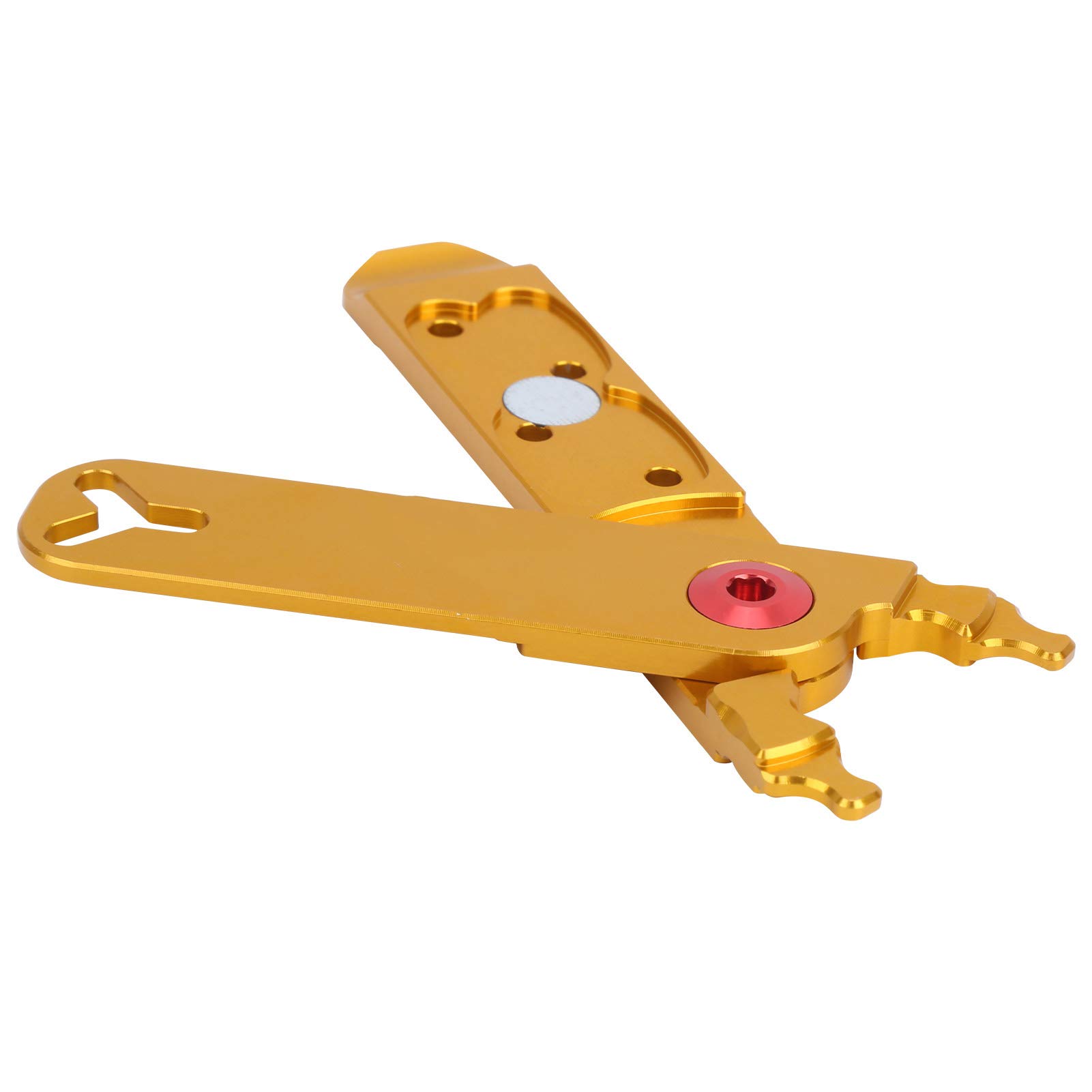 Bicycle Master Link Plier Multifunctional Quick-Link Chain Removing Tool Valve Tool Tire Lever Bike Repairing Tool(Gold)