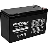 SEFEPODER 12V 7Ah Rechargeable Sealed Lead Acid Battery (F1 Terminals)