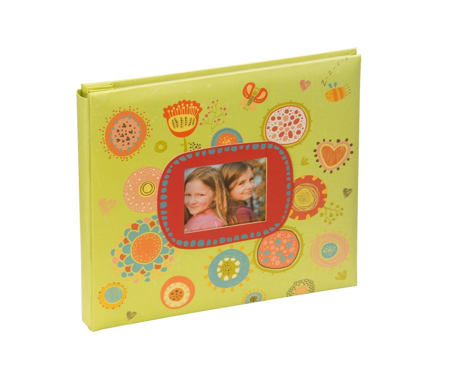 Kenro Green Festival Childrens Scrapbook Colourful Patterned Paper with Photo Window - SCR101GN