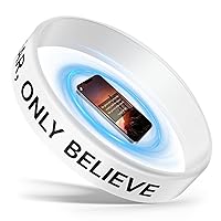 Outiuehee Daily Bible Verse Silicone Wristband for Men Women, Religious Wristband, Inspirational Scripture Present for Daily Motivation, Faith Hope Belief Wristband, White