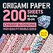 Origami Paper 200 sheets Cherry Blossoms 6