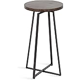 Kate and Laurel Zia Round Side Table, 15x15x26, Gray