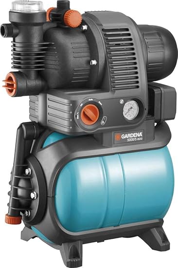 Gardena 01755-61 Hauswasserwerk 5000/5 eco, 1100 W, türkis, schwarz, Orange