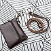 Genuine Leather Neck Lanyard, RetroLeo Leather Key Chain Holder, ID Badge Holder (LL001--Brown)