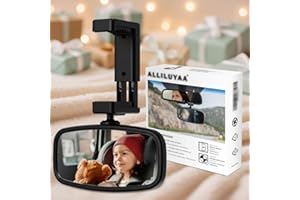 KERHAND 360-Degree Baby Car Mirror for Rear-Facing Seats,Kids Safety Mirrors with Tool-Free Installation,Kids Rear View Mirro