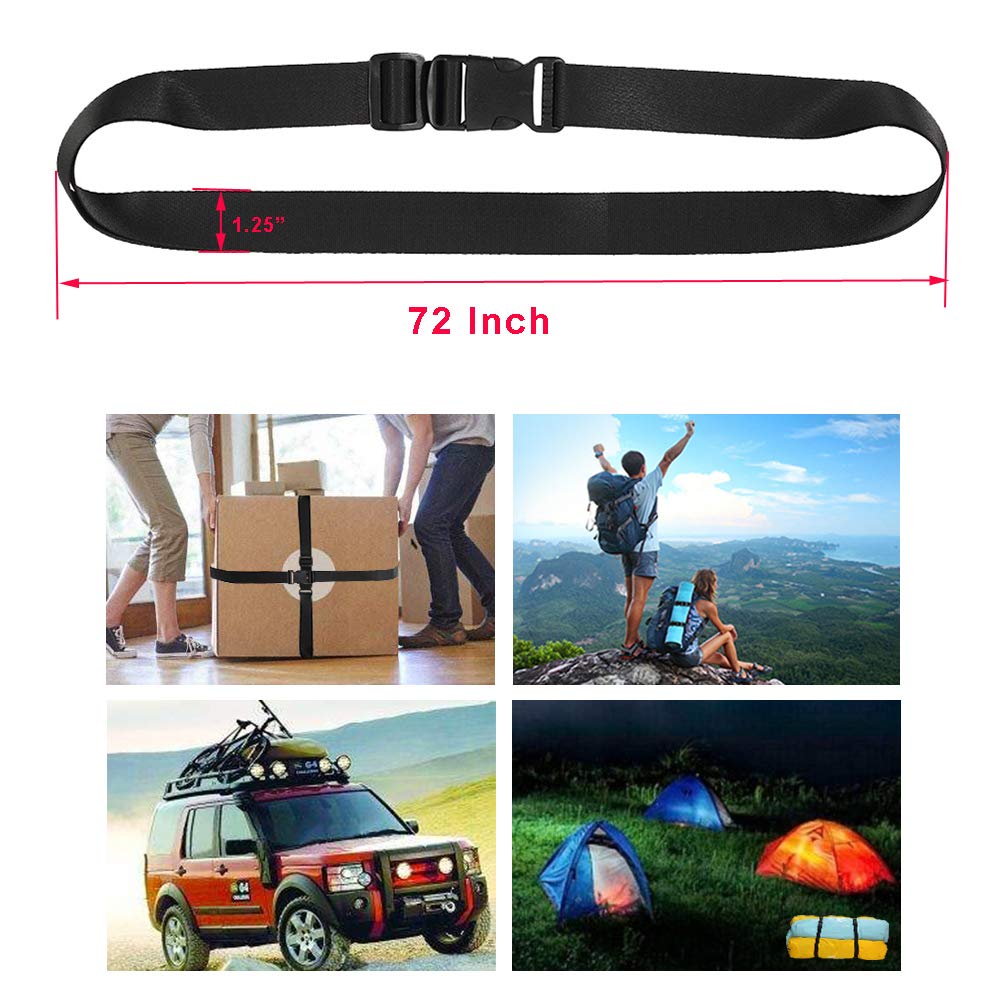 Vigorport Utility Straps with Quick Release Buckle,Nylon Backpack Accessory Sleeping Bag Strap,1.25