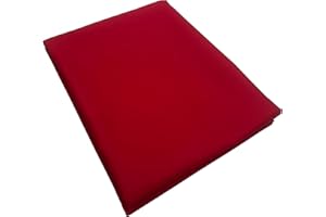 LUMANSUO 100% Cotton Fabric by The Yard，Quilting Fabric for Sewing,Crafts,Embroidery,Quilt Backing, Width 64 inches by Length 2 Yards Red Muslin Fabric