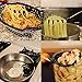Culinary Couture 6-Piece Stainless Steel & Silicone Kitchen Utensils Set, Silicone Cooking Utensils, Heat Resistant Kitchen Cooking Utensils Set, Includes a Bonus Recipe E-Book, Aqua SKy