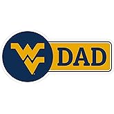 West Virginia Mountaineers Proud Dad Die Cut Decal Officially Licensed Collegiate Product 3-Inches Wide