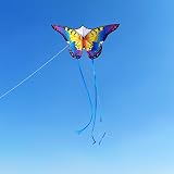 HONBO Butterfly Kite 55 x 28 Large Easy Fly Kids Adults Rainbow Kite view 4