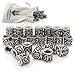 Viking Rune Beard Bead Set (24) - Norse Rings for Hair, Dreads & Beards