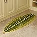 MustMat Non Slip Kitchen Rugs and Mats Cute Leaf Shape Area Rugs Nice for Kitchen Floor/Bathroom/Bedroom 17.7