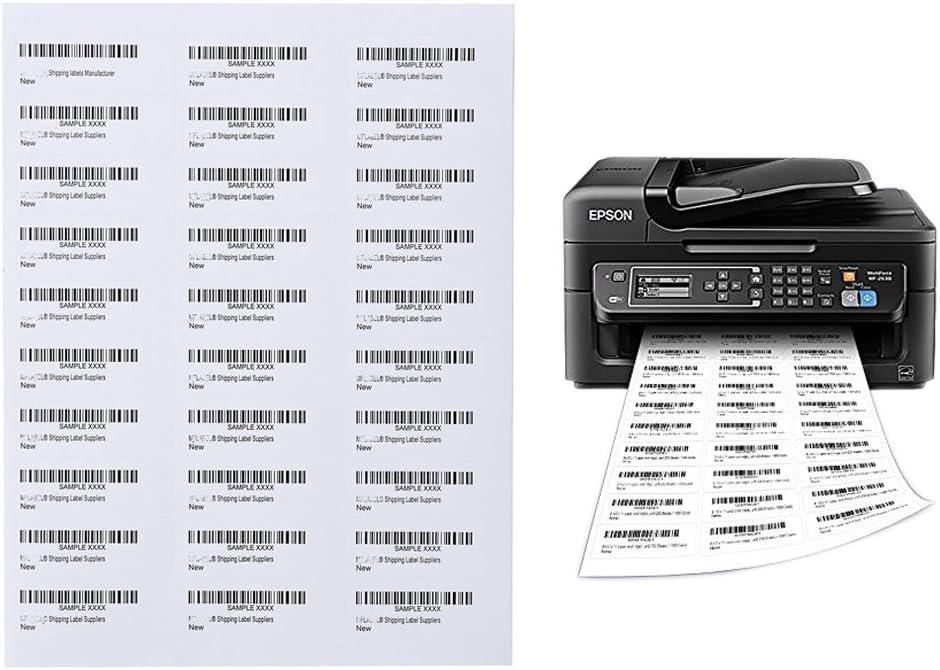 SJPACK 30-up Labels 3000 Stickers 100 Sheets 2.625 x 1 FBA Address Labels White Mailing Labels For Laser and Injet Printers : Office Products
