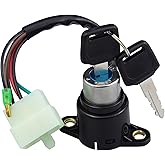 Amavoler 35100-413-007 Ignition Start Switch Lock Key Assembly Aftermarket Replacement Parts Compatible for Honda CB400 CM400 CM450 CB450 1978-1987.
