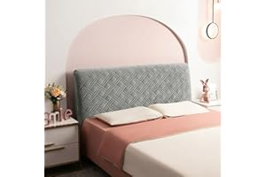 EFELIM Velvet Bed Headboard Slipcover Twin Queen Full California King Headboard Cover Thicken Dustproof Protector Cover for Home Decor Washable (Dark Grey,Twin:100cm/39in)