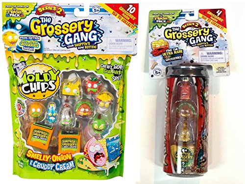 Grossery Gang Series 2 Bundle with Moldy Chips Pack & Rotten