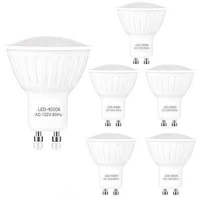 Buy Gu10 Led Bulbs Dimmable 7w 65w Halogen Bulb Equivalent Gu10 Base Natural White 4000k Led Recessed Light Bulb 120 Beam Angle 700lm 120v Small Flood Light Bulbs Indoor Track Lighting Lamp 6 Pack Online In Indonesia B07mqv56jf