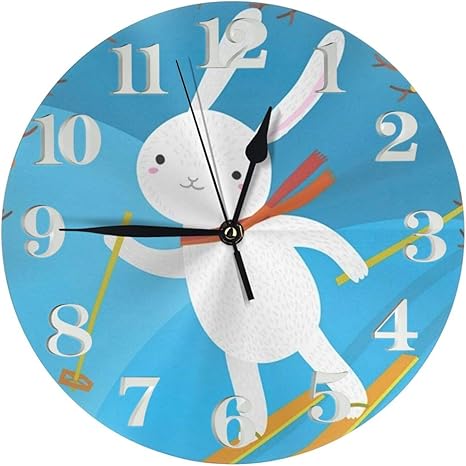 Amazon かわいい白 置き時計 掛け時計 壁掛け時計 丸い時計 サイレント デジタル時計 おしゃれ 家の装飾 置き時計 掛け時計 オンライン通販