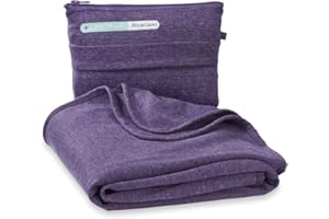 SAGEFINDS Airplane Travel Blanket | Compact Throw Blanket for Camping and Hiking | Converts into a Pillow | Travel Gift | Soft Jersey Knit | Fits in Backpack | Attaches to Luggage | Travel Essential