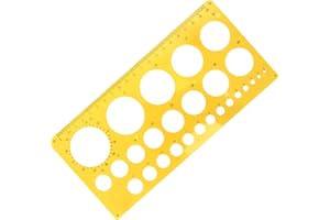 Aruicheng Circle Template Plastic Circle Stencil Multi-Function Circle Templates for Drawing Circle Stencil with 36 Circles Circle Ruler Drawing Aid Tool
