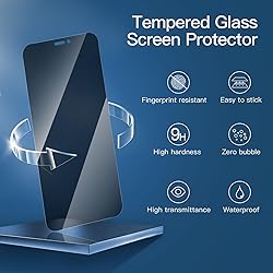 NEW'C 3 Pack Privacy Screen Protector for iPhone 12