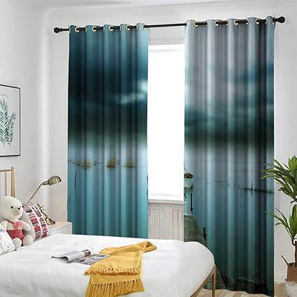 Amazon Com Wooden Bridge Decor Collection Curtains For