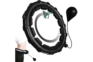 CORATED Smart Weighted Hoola Exercise Hoops,Abdomen Fitness Weight Loss Massage,24 Detachable Knots Adjustable Size Hoops,for Adults & Kids Beginners Exercising