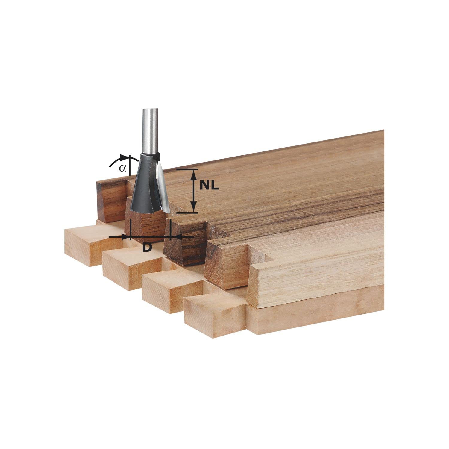 Festool Dovetail Cutter HW S8 D20/26/10°