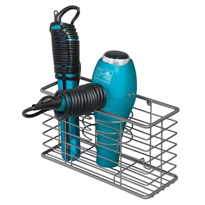 Amazon.de: mDesign Fönhalter aus Metall - sichere Fön Aufbewahrung mit