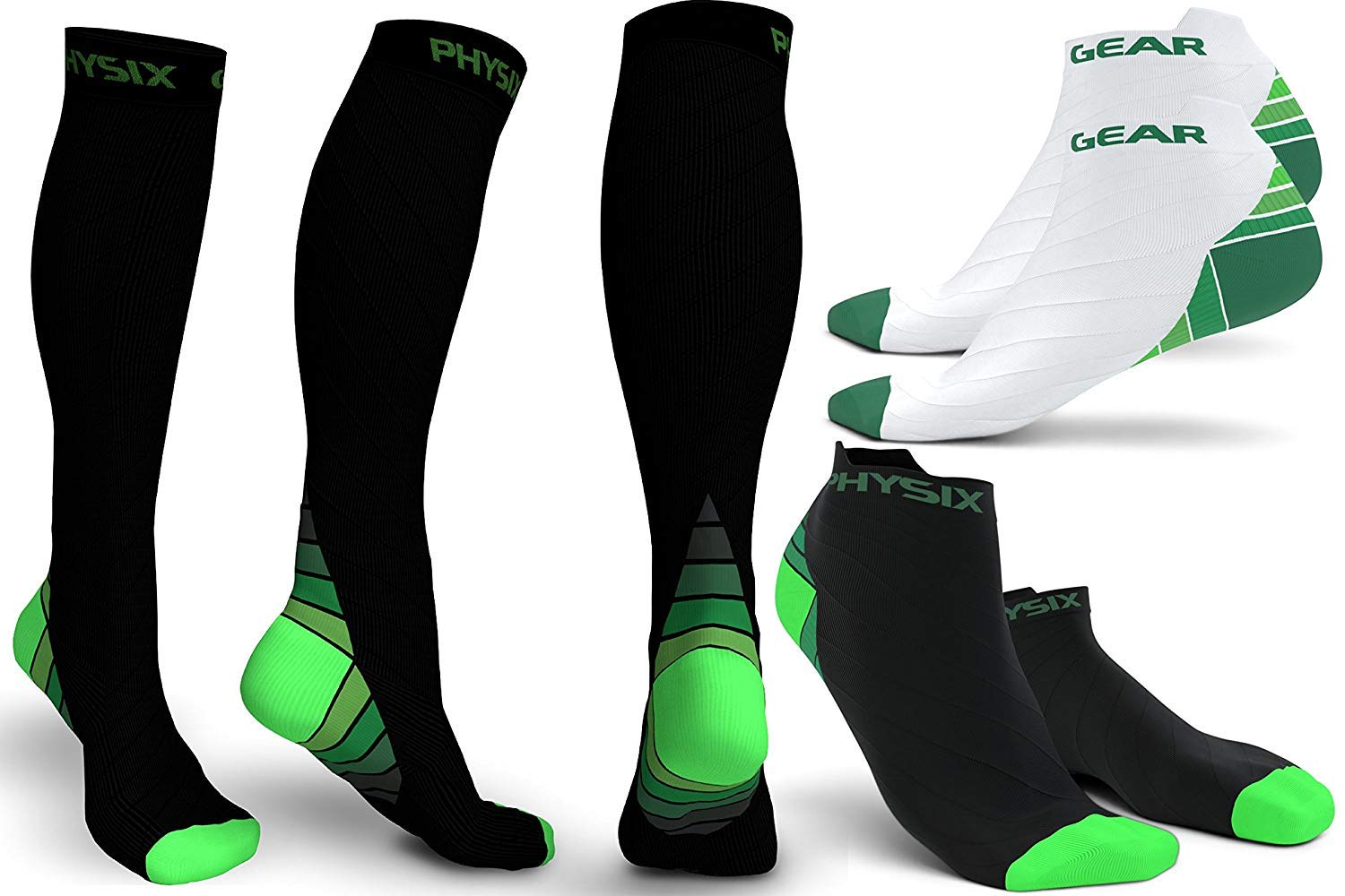 Physix Gear Compression Socks for Men & Women (2030 mmHg) Best