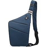 Crossbody Travel Bags for Women, Anti Theft Proof Safe Slim Sling Travel Purses, Personal Flex Shoulder Bag for Men Women