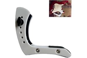 iLIZBay Electric Guitar Foot Rest, Ergonomic Guitar Support, Adjustable Width, Ultra Wide Range of Body Adaptability, Relieves Hand Pressure -White