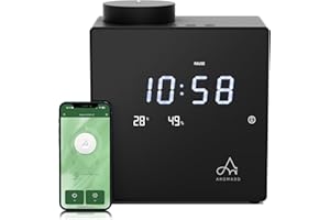 2026 Smart Waterless Diffuser, 2000 Sq.Ft Cold Air Scent Machine with Clock & Environmental Display | 7 Fragrance Levels, 9 T