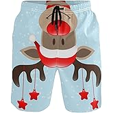 visesunny Men's Colorful Flower Print Beach Shorts Hot Summer Swim Trunks Sports Running Bathing Suits with Mesh Lining