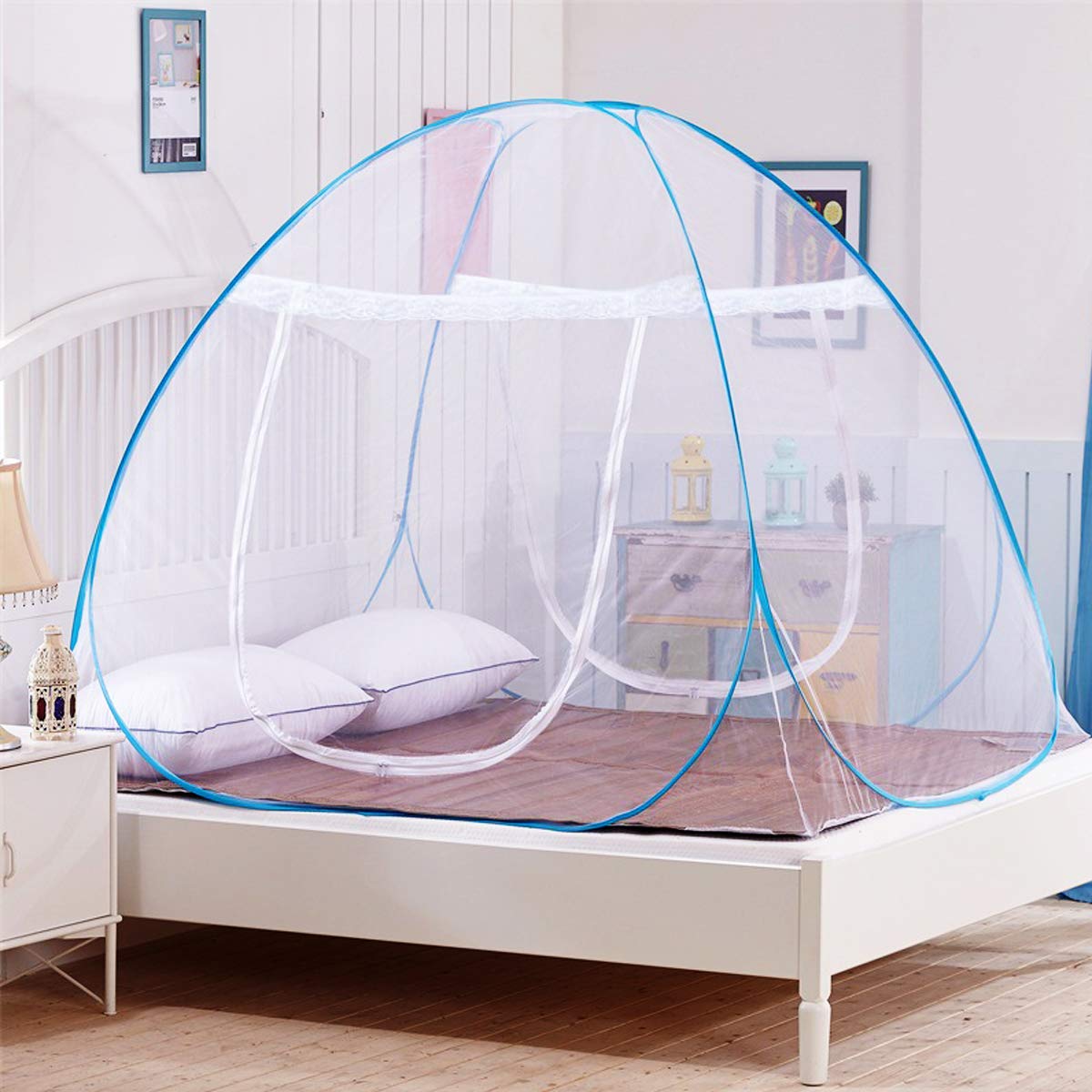 Szuperstuff Portable Mosquito Net for Bed, Pop Up Mosquito