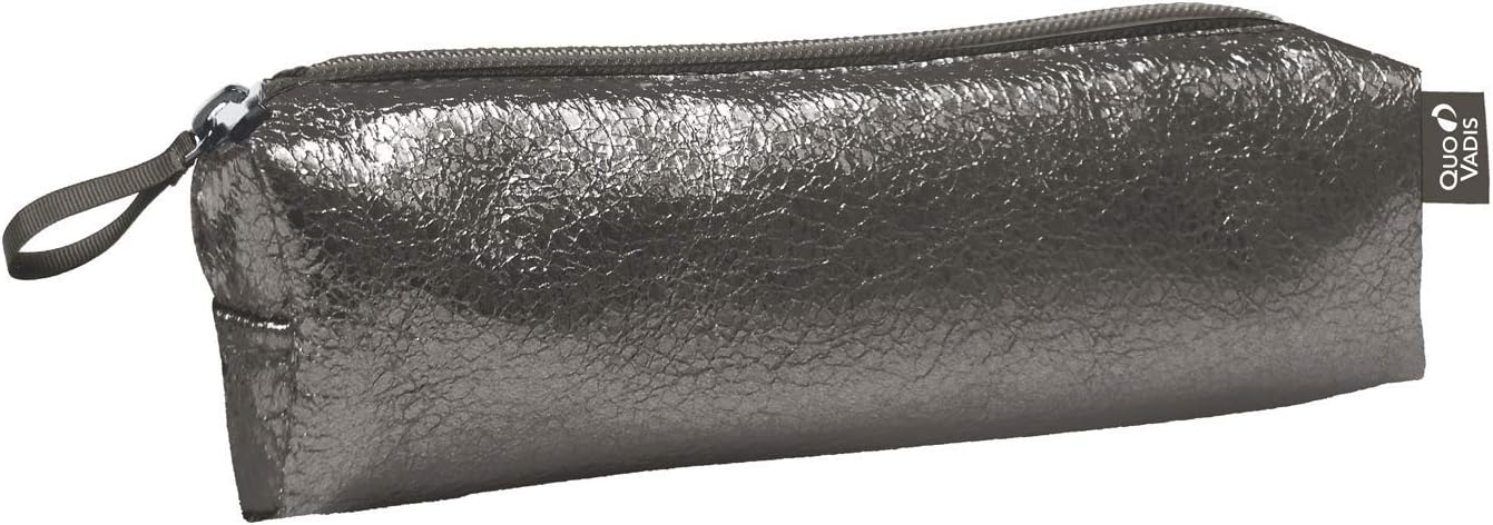 Quo Vadis Thelma Mini Pencil Case 19 x 4.8 x 4.8 cm Grey, Gray