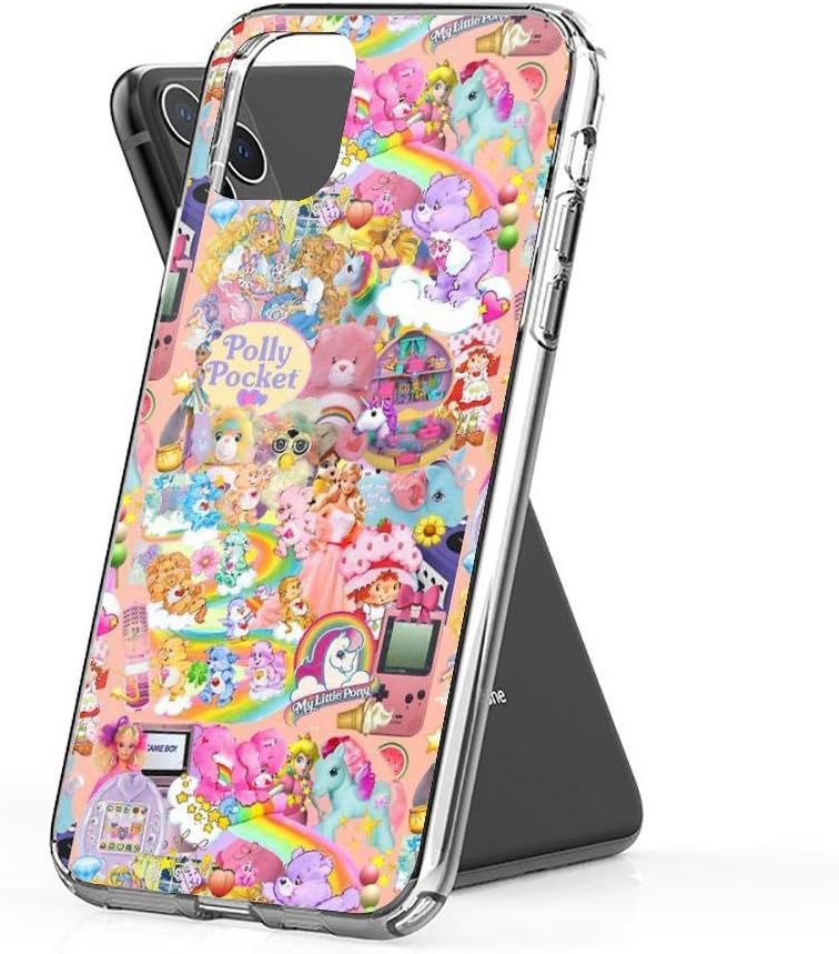 Crystal Clear Phone Cases 90's Toys Case Cover Compatible for iPhone (11)